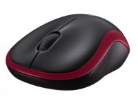 Logitech M185 - muis - 2.4 GHz - rood