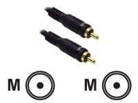 C2G 3m Velocity Bass Management Subwoofer Cable audio kabel RCA Zwart