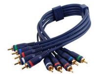 C2G 0.5m Velocity Component Video/RCA-Type Audio Combination Cable component videokabel (YPbPr) 0,5 m 5 x RCA Zwart