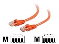 C2G Cat5e Booted Unshielded (UTP) Network Patch Cable - verbindingskabel - 50 cm - oranje