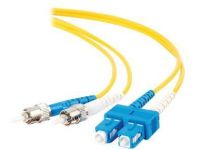 C2G 7m ST/SC Duplex 9/125 Single-Mode Fibre Patch Cable Glasvezel kabel Geel