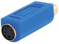 C2G Bi-Directional RCA Female/ S-Video Female Video Adapter Blauw