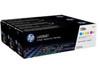 HP 128A - 3 - geel, cyaan, magenta - origineel - LaserJet - tonercartridge (CF371AM)