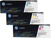 HP 312A cyaan LaserJet tonercartridge, tri-pack