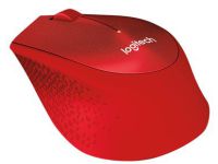 Logitech M330 SILENT PLUS - muis - 2.4 GHz - rood