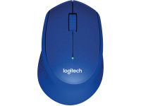 Logitech M330 SILENT PLUS - muis - 2.4 GHz - blauw